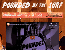 Tablet Screenshot of poundedbythesurf.com